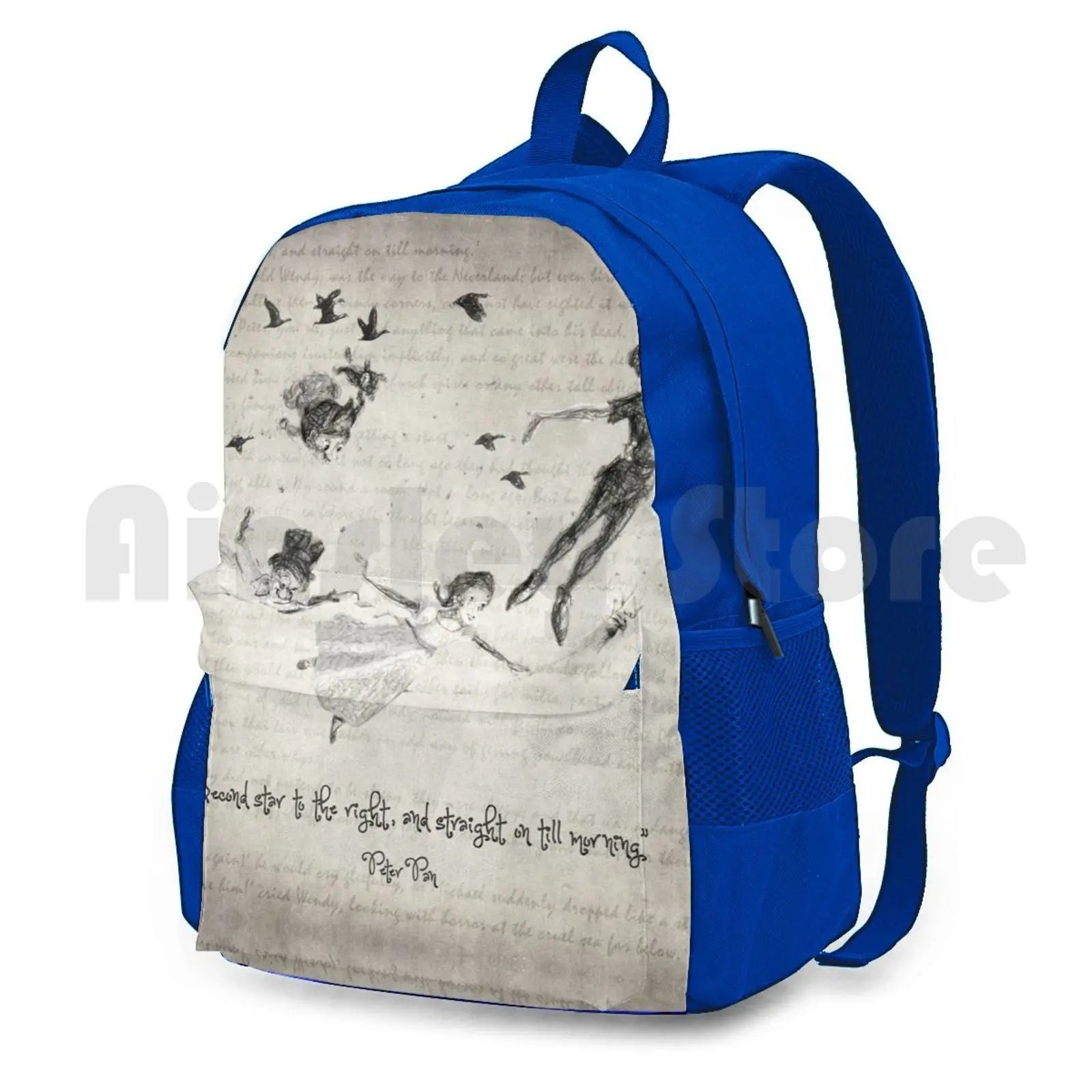 Outdoor Hiking Backpack Waterproof Camping Travel Vintage Book