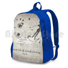 Outdoor Hiking Backpack Waterproof Camping Travel Vintage Book