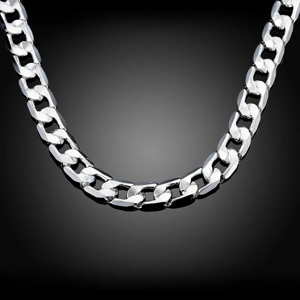 925 Sterling Silver Necklace 20/24" Classic Chain Jewelry