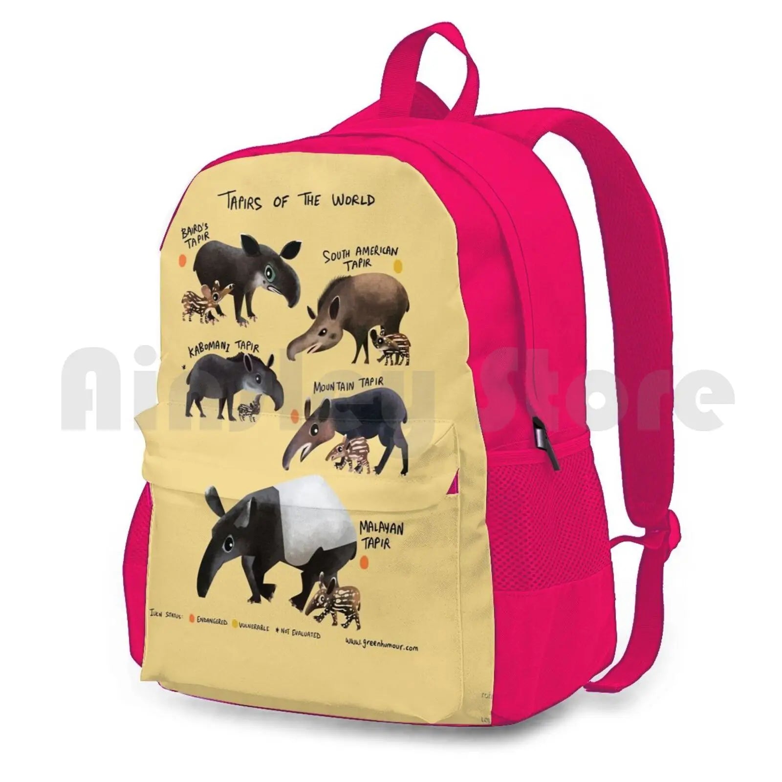 Tapirs Of The World Outdoor Hiking Backpack Waterproof Camping Travel