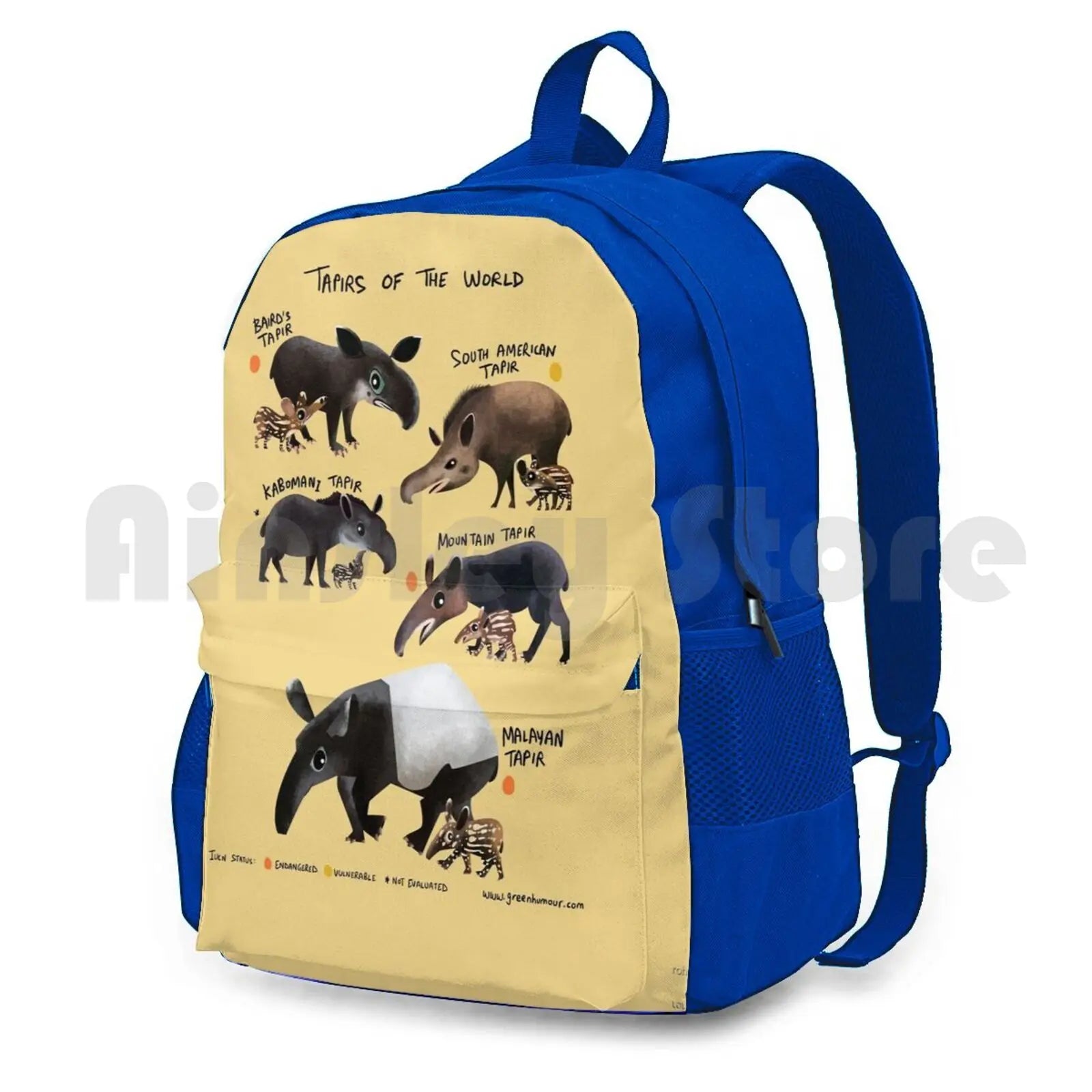 Tapirs Of The World Outdoor Hiking Backpack Waterproof Camping Travel