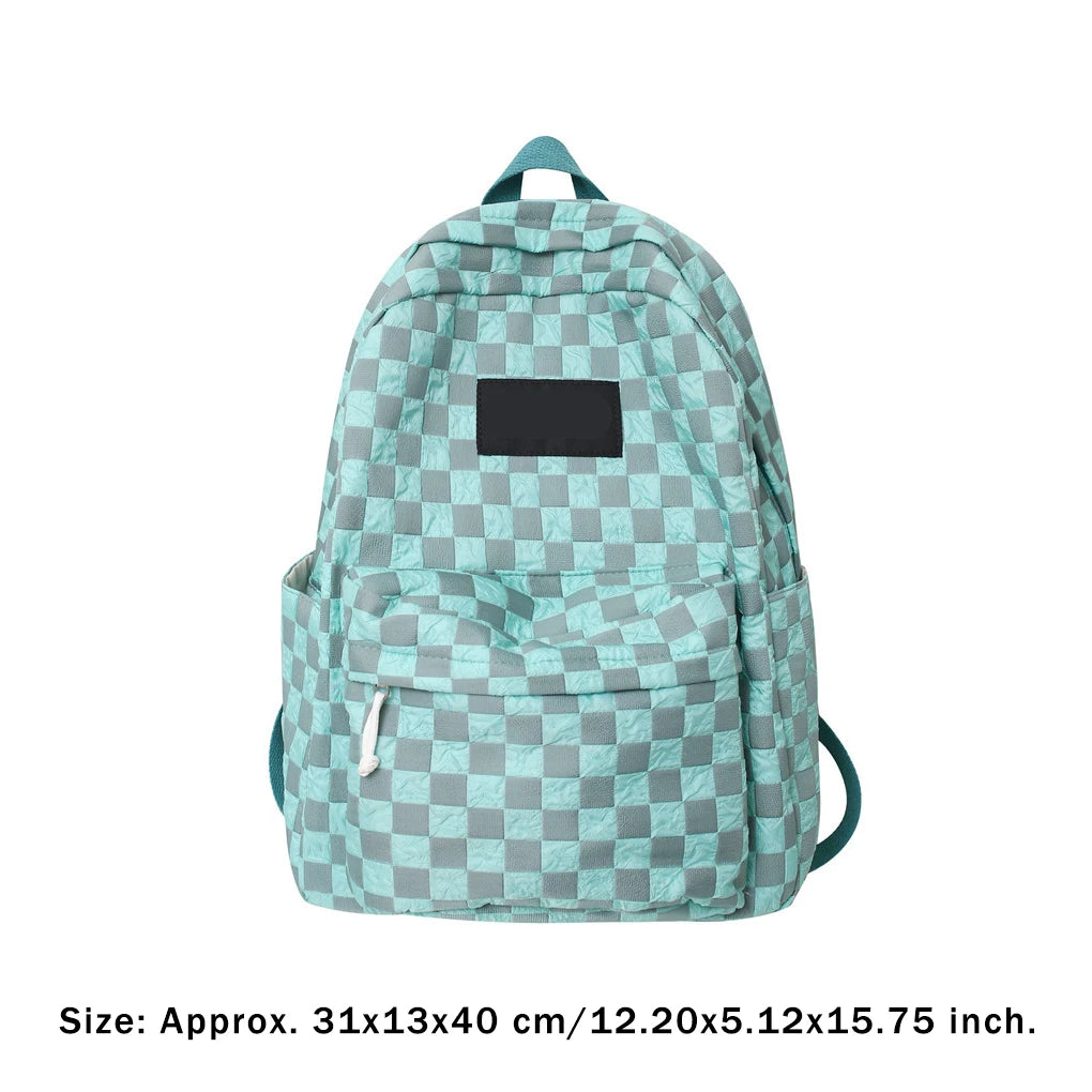 Women School Backpack Nylon Bag Beach Office Camping Hiking Books Water Bottle P