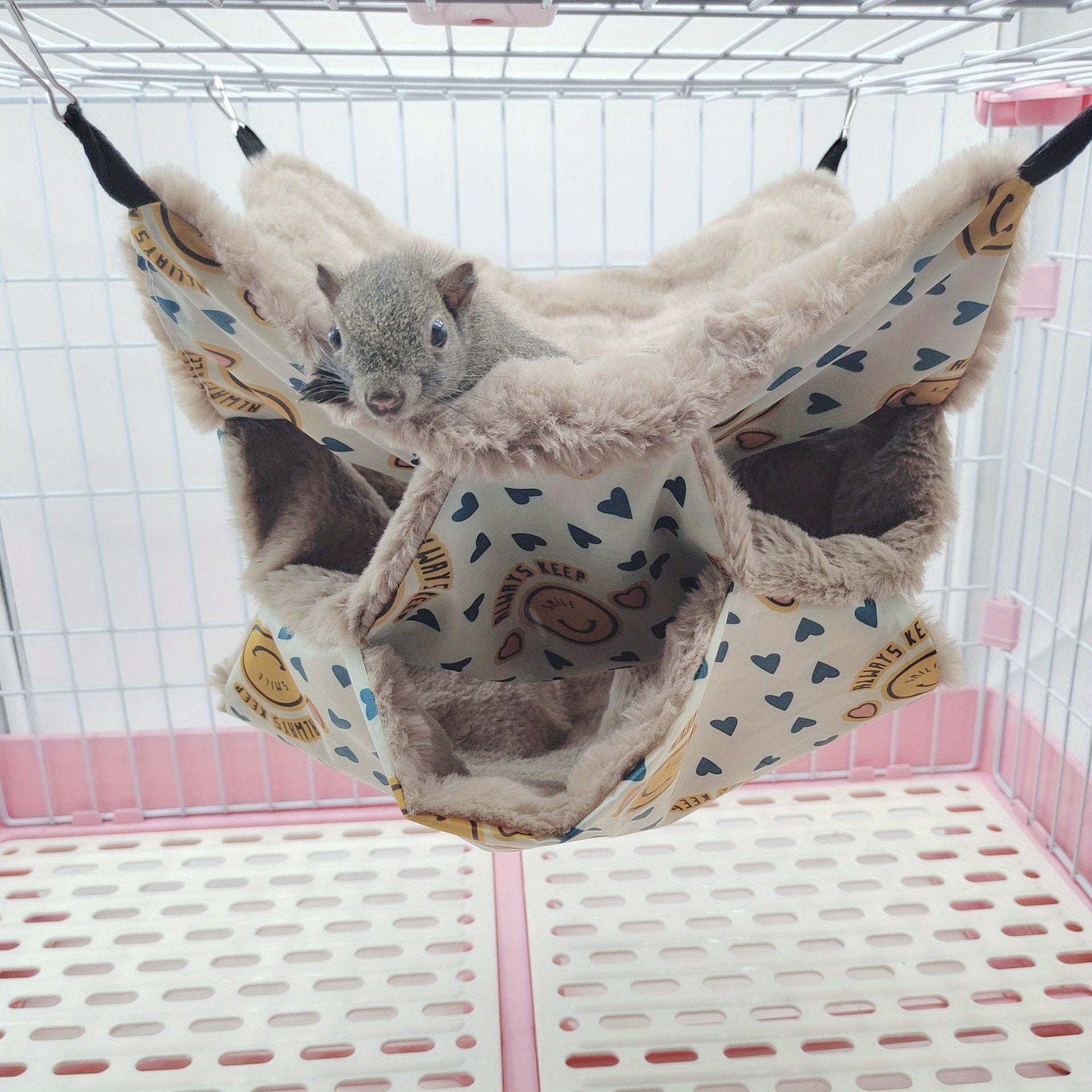 Sugar Glider Perch Warm Three-layer Hammock Small Pet Hanging Squirrel Sleeping