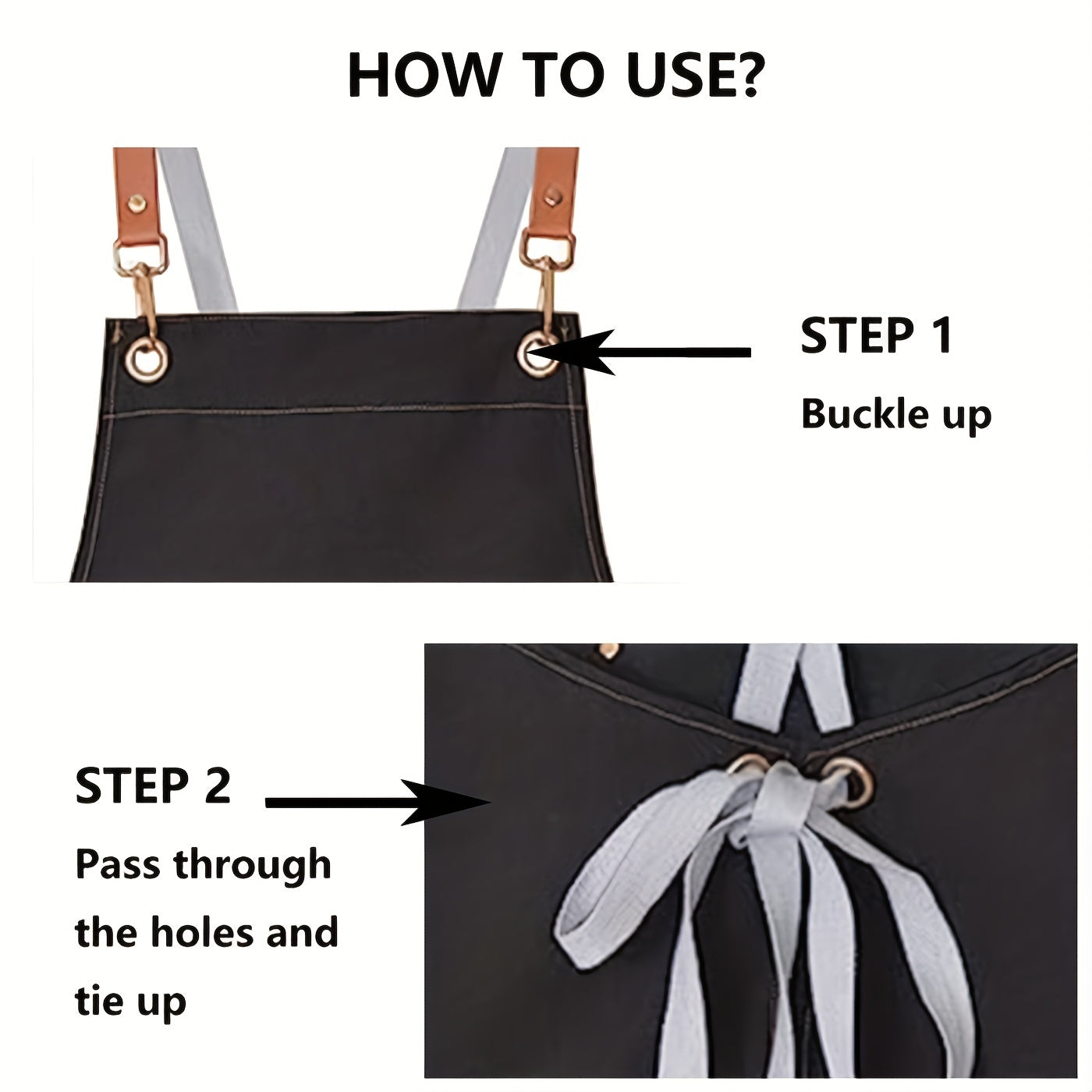 Waterproof Apron with Pockets for Women and Men 29.5in x 27.5in