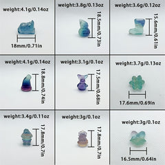 Colorful Transparent Mixed Style Cartoon Christmas Series Collection Ornaments