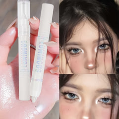 Long Lasting Glitter Highlighter Pencil Waterproof Silver