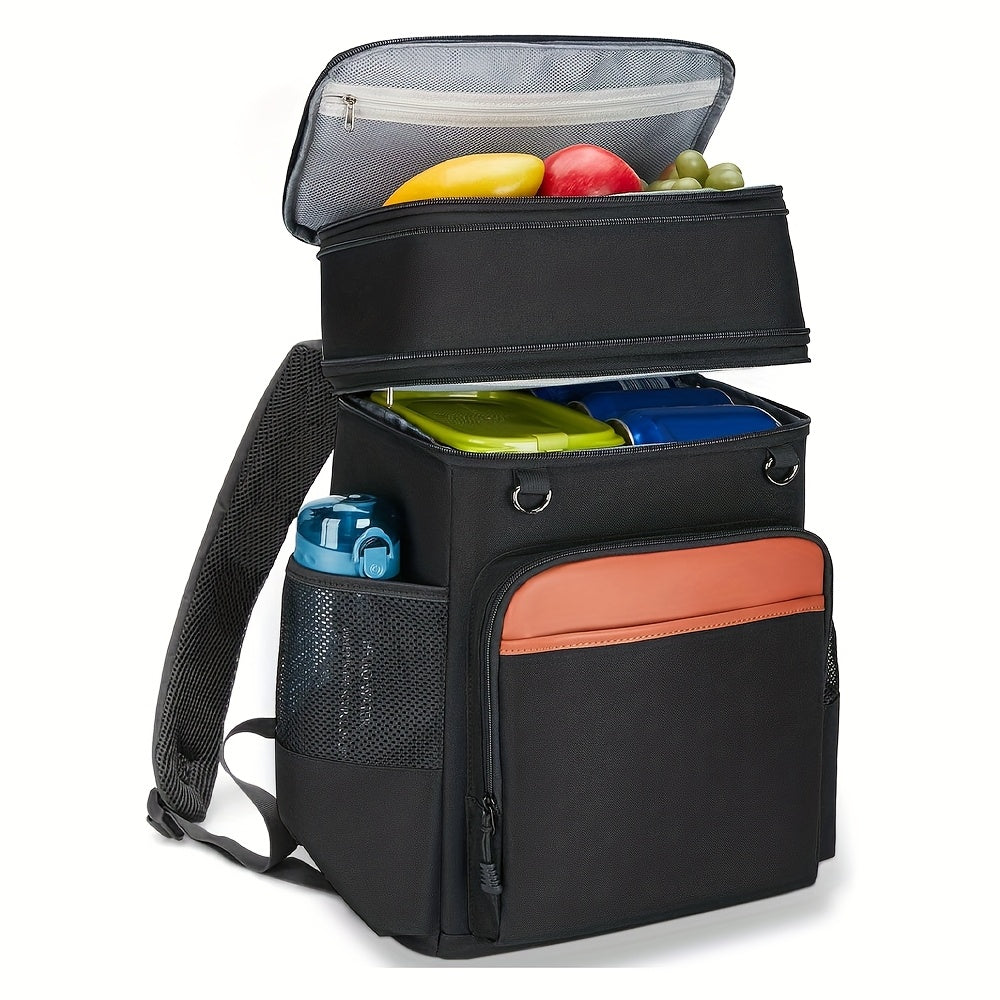 FLXUR Insulated Backpack Cooler Double Layer Waterproof Leakproof Expandable Hea