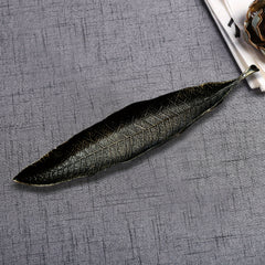 Vintage Golden Leaf Incense Stick Holder Burner