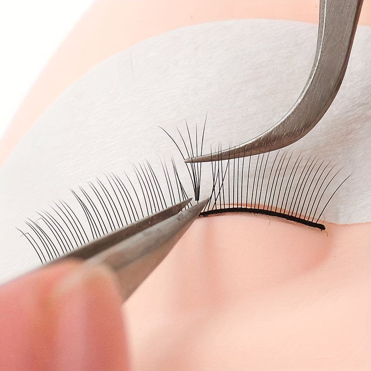 Lash Mannequin Head 25 Pairs Practice Lashes For Eyelash Extensions Training