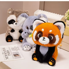 9in Raccoon Koala Lesser Panda Plush Toy Soft Stuffed Animal Doll