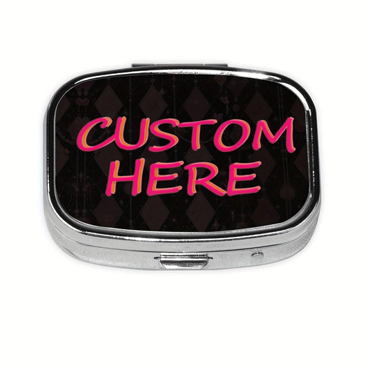 Metal Pill Organizer Wallet Portable Travel Medicine Case