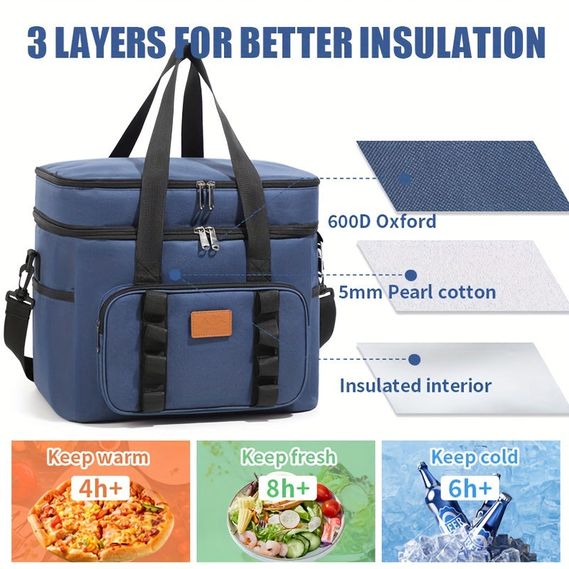 Outdoor Square Portable Ice Pack Large Capacity Insulation Bag