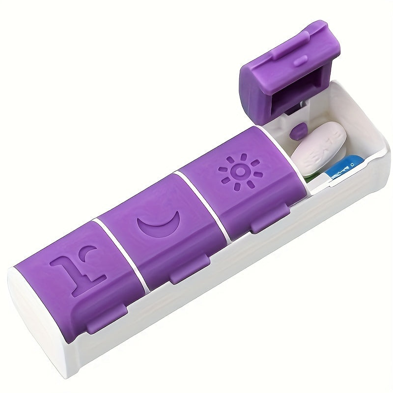 4 Compartment Medicine Organizer with Silicone Seal