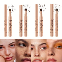 Freckle Pen Waterproof Natural Realistic 4 Colors Enhancing Makeup Look