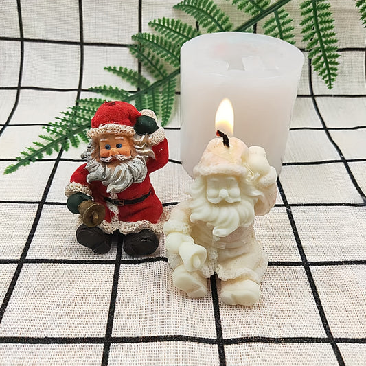 Christmas 3D Santa Claus Silicone Mold for DIY Ornaments