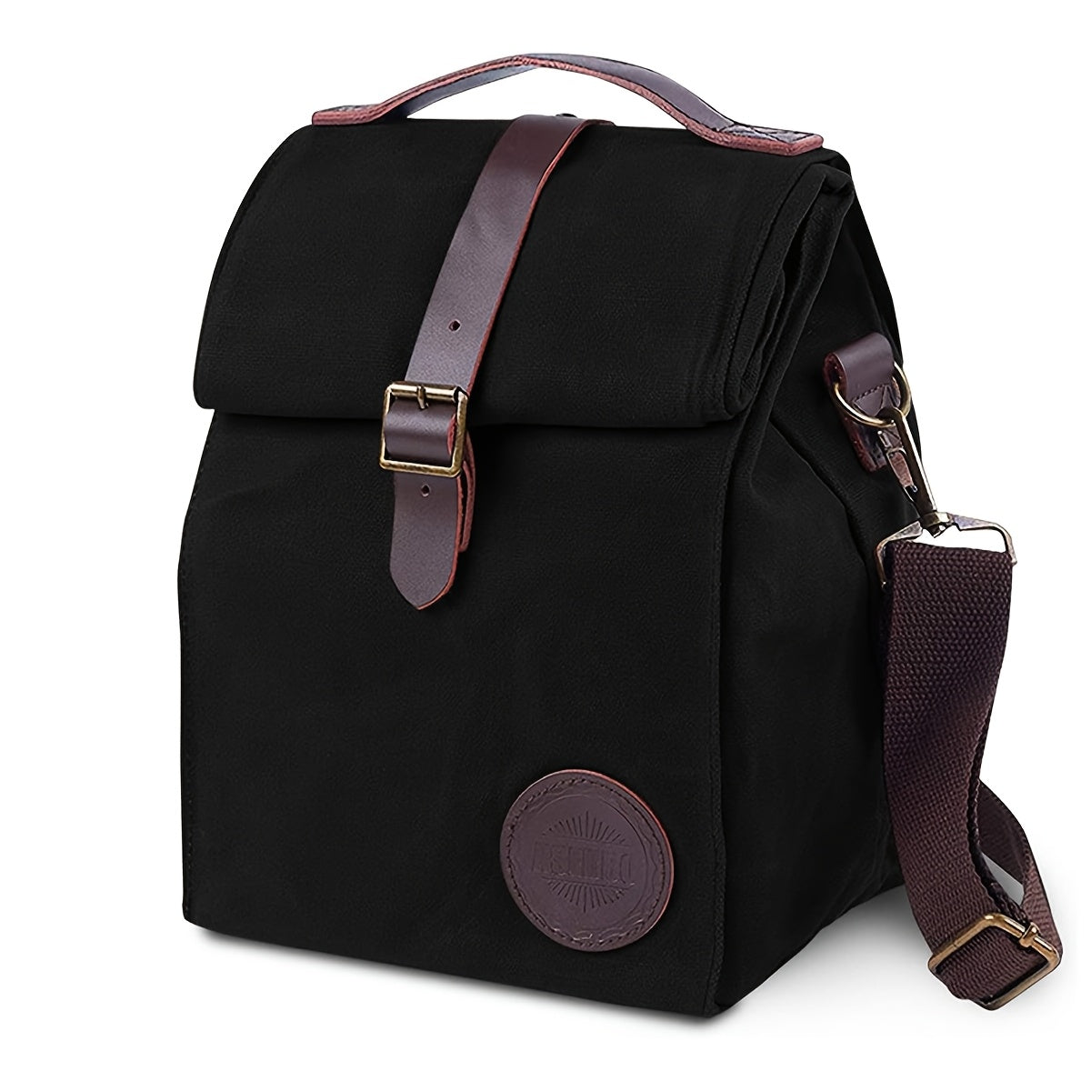 Insulated Lunch Bag Waterproof Ice Backpack Square Shape Polyester