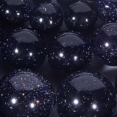 32pcs Natural Starry Sand Round Stone Gemstone for DIY Bracelet Necklace