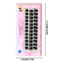 3D DIY Lashes Cluster 9mm 14mm D Curling Faux Mink Extension Eyelashes