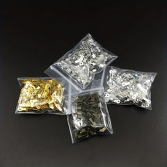 200pcs Cove Clasps Cord End Caps for Jewelry Making DIY Supplies