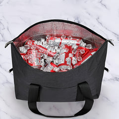 Large Capacity Insulated Picnic Basket Foldable Thickened Oxford Cloth Tote