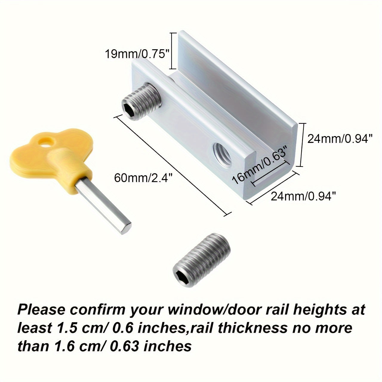 RV Door And Window Limiter Key Window Lock Sliding Window Lock Buckle