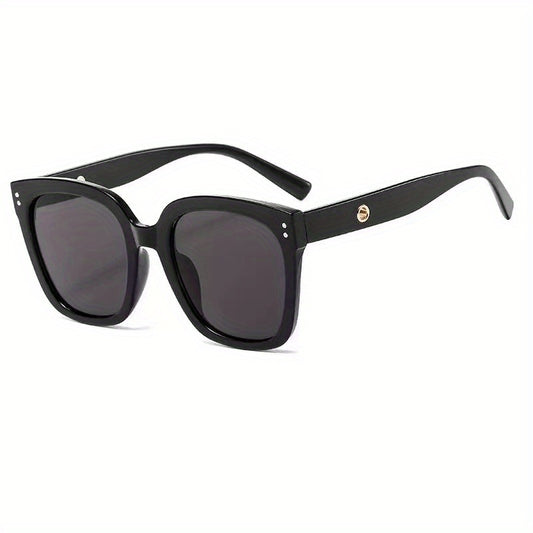 Square Sunglasses Rivet Decor Sun Shades Driving Beach Travel