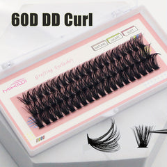 60Pcs Lash Clusters 50D 60D 80D DIY Eyelash Extension DD Curling Volume