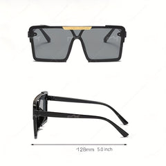 Kids Square Sunglasses Large Frame Unisex Street Photography Shades