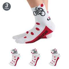 3 Pairs Diabetic Cycling Socks Breathable Knit Fabric