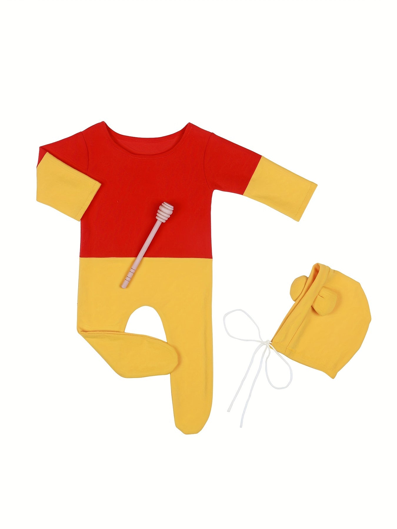 Newborn Bear Photography Clothes Set with Hat for 0-3 Months