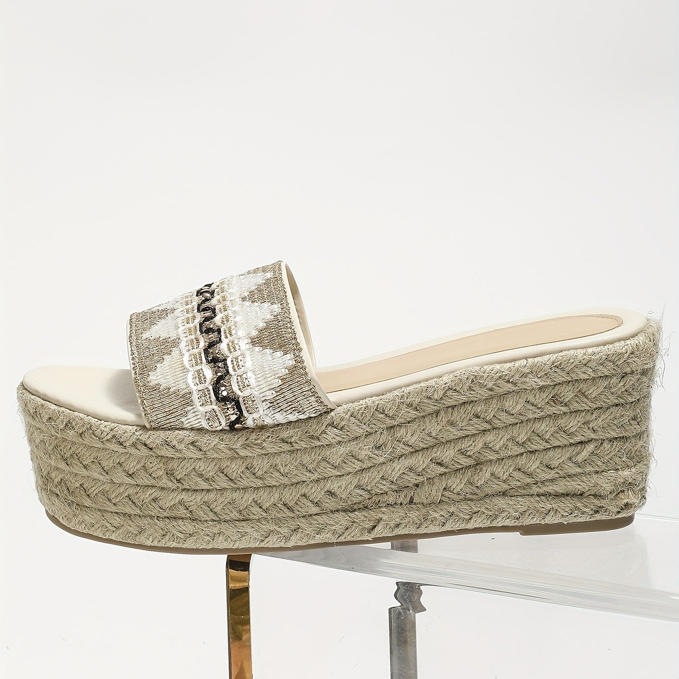 Women's Platform Espadrille Sandals Open Toe Wedge Heels