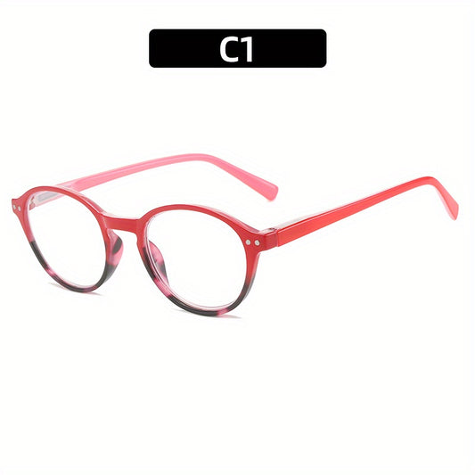 Retro Tortoiseshell Round HD Reading Glasses for Women Presbyopic 1.0-4.0