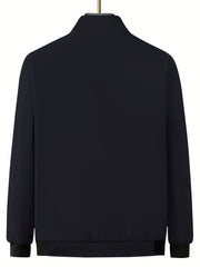 Men's Classic Windbreaker Jacket Zip Up Coat for Outdoor Activities