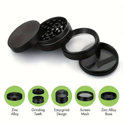 4 Layer 50MM Metal Grinder Spice Crusher Kitchen Supplies