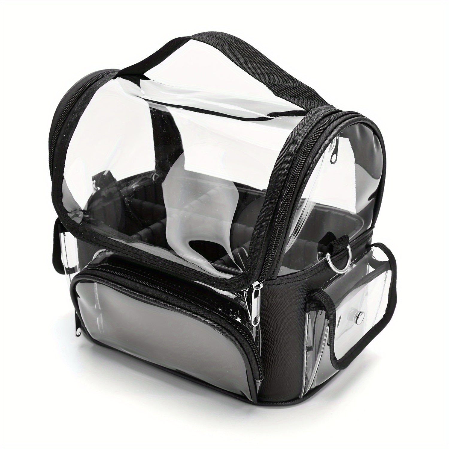 Makeup Brush Holder Case Clear Waterproof Organizer Bag