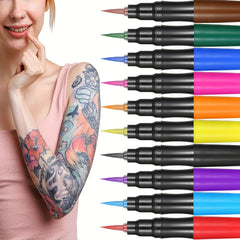 Temporary Tattoo Pen Set Face Body DIY Makeup Halloween