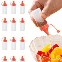 8pcs Squeeze Bottle for Sauces BBQ Portable Seasoning Kitchen Hou