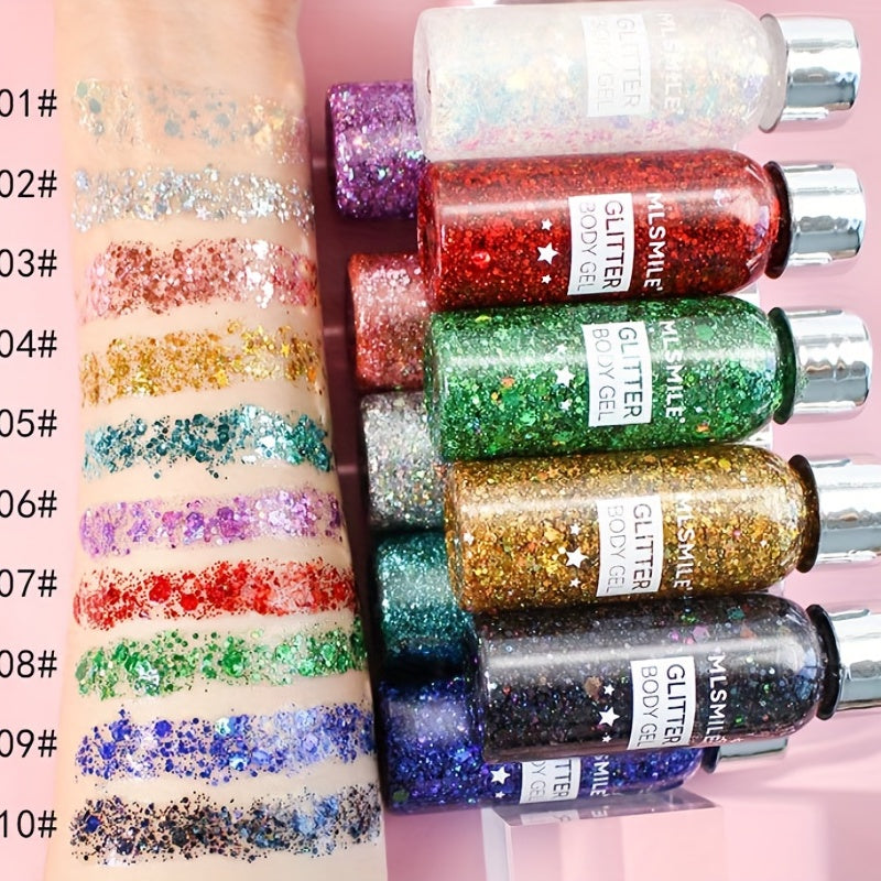 Glitter Eyeshadow Sequins Gel Body Face Stage Mermaid Scale Nail Art