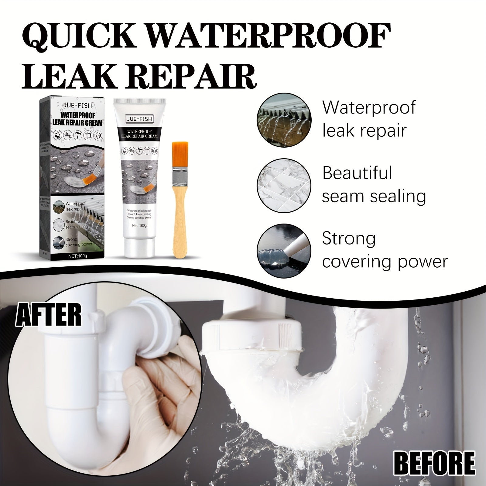 Waterproof Leak Repair Paste for Toilet Roof Wall Gap