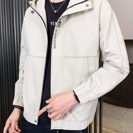 Men's Casual Zip Up Jacket Coat For Spring Fall