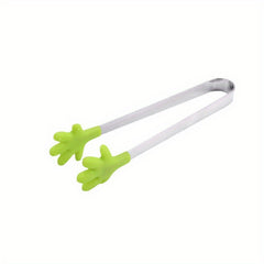 Silicone Mini Tongs Hand Shape Small Kids Tongs Food Ice Cube Fruits Barbecue