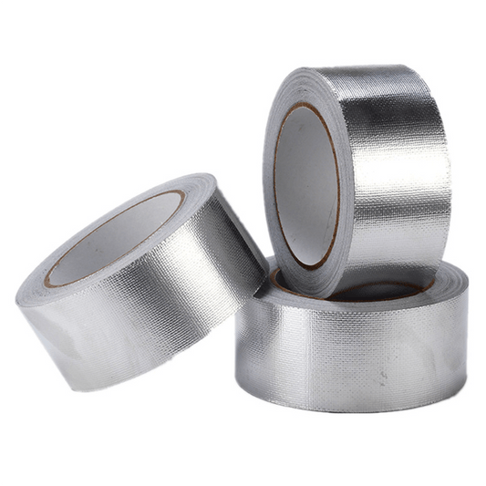 High Temp Aluminum Foil Tape Self Adhesive Glass Fiber Cloth Tape