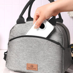Large Capacity Waterproof Insulated Lunch Bag for Office Workers