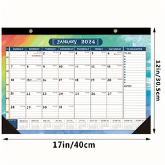18 Months Wall Calendar 17 X 12 Inch Heavy Paper