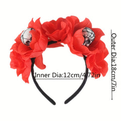 Foam Skull Headpiece Halloween Hair Hoop for Girls