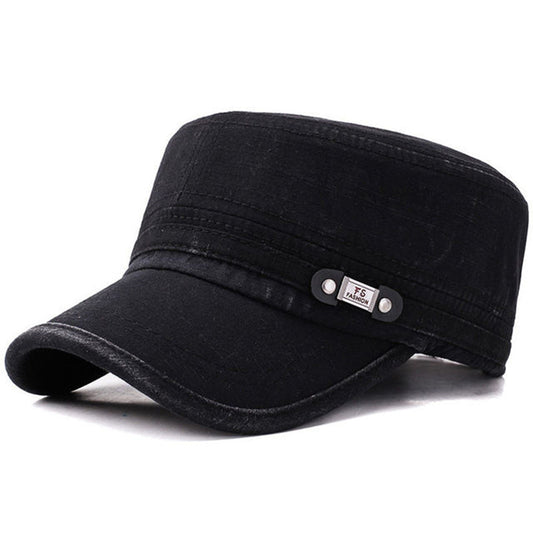 Men's Cotton Blend Flat Top Baseball Cap