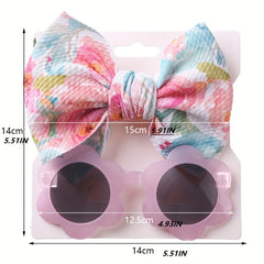Kids Sunglasses Headband Set UV Protection Gift for Children