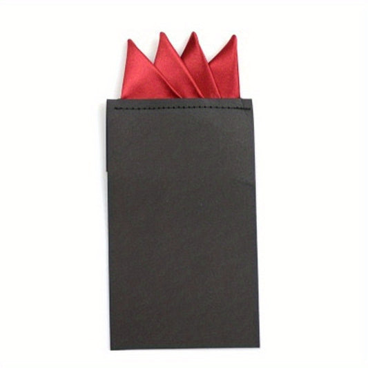 Men's Pocket Scarf Business Accessory Solid Square Handkerchief