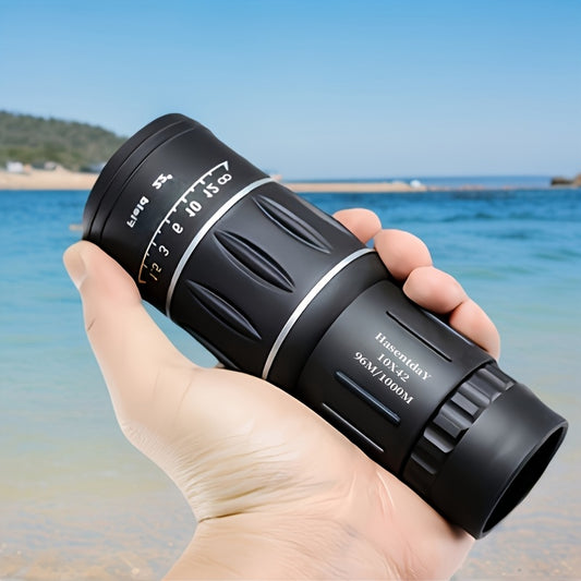 Portable Monocular Telescope 10x Magnification HD Optics Manual Focus 42mm Lens
