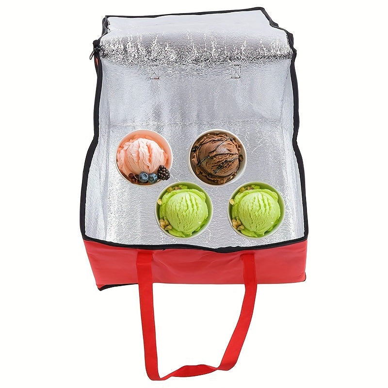 Large Insulated Food Bag with Aluminum Foil Lining